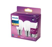 Philips LEDclassic Pack de 2 ampoules D45 E27, 2700 K, 4,3 W, 8718699763916, D45