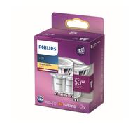 Philips Lighting 77427100 LED CEE F (A - G) GU10 réflecteur 4.6 W = 50 W blanc chaud (Ø x L) 5 cm