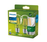 Philips LEDclassic Pack de 2 ampoules ultra performantes E27, 2700 K, 2,3 W, 8720169275034, A60