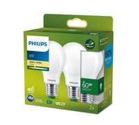 Philips LEDclassic Pack de 2 ampoules ultra performantes E27, 2700 K, 4 W, 8720169275072, A60