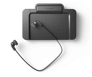 Philips LFH5220/03, Kit de Transcription, ACC2310 USB Interrupteur à Pied Design 3 Pédale, LFH0334 Écouteurs stéréo, sans Logiciel, Anthracite
