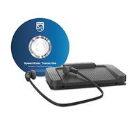 Philips LFH7177/05 - lecture Kit, ergonomique USB Pédale acc2330, sous le menton stéréo casque lfh0334, de lecture de logiciels, reconnaissance vocale Interface, anthracite - Standard