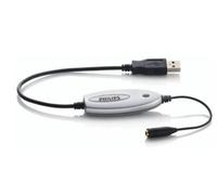 Philips Adaptateur audio USB LFH9034/00 – prise jack 3,5 mm – Noir