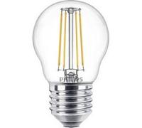 Philips ampoule LED Sphérique E27 40W Blanc Chaud Claire, Verre