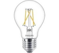Philips Lighting 77213001 LED EEC E) E27 forme standard 7.5 W, 3 W, 1.6 W = 60 W, 30 W, 16 W blanc chaud (Ø x L) 6 cm x 10.4 cm à intensité variable Blanc chaud G