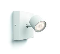 Philips Lighting 915005307101 Philips myLiving Star WarmGlow LED à intensité variable - Blanc, 1 x 4,5 W, allumage instantané, installation facile, Métal, 4.5 W, Single Spot