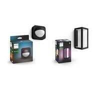 Philips Lighting Hue Détecteur de Mouvement Extérieur Noir + White and Color Ambiance Kit de base à LED Impress à intensité variable jusqu'à 16 millions de couleurs, Noir