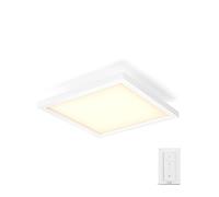 Philips Lighting Hue White Ambiance AURELLE Panneau LED 30 x 30 cm 24,5 W compatible Bluetooth - Blanc (télécommande incluse)