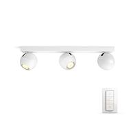 Philips Lighting Hue White Ambiance BUCKRAM Spot barre tube 3x5.5W - Blanc (télécommande incluse), compatible Bluetooth 915005918601