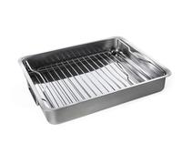 Ikea Plat à four KONCIS avec grille acier inoxydable argent 32 x 40 x 7 cm