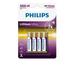 Philips Lithium Ultra FR03 Mignon AAA 4 pièces