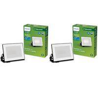 Philips Lois Projecteur Extérieur, 10 W, 5000 K, Noir (Lot de 2)