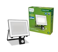 Philips Lois Projecteur Extérieur avec Capteur, 50 W, 3000 K, Noir