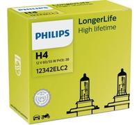 Philips LongerLife DuoPack H4 Halogène 60/55W 12V Ampoules Auto