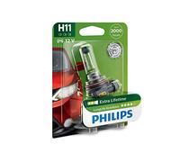 Philips Ampoule de phare H11 LongLife EcoVision 12362LLECOB1 12V 55W pour Renault Suzuki Ford Opel