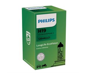 Philips Longlife EcoVision H19 Halogène 60/55W 12V Ampoules Auto
