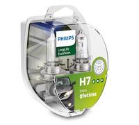 PHILIPS Ampoule H7 LONGLIFE ECOVISION Halogène pour PEUGEOT: 206, 207, 308, 307, 3008, 208, 2008, 407, 5008, 206+, 306, 807, 406 (Ref: 12972LLECOS2)