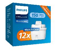 Philips Cartouches filtrantes Filtration avancée – microplastiques, chlore, calcaire – Pack 12