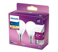 Philips LEDclassic Pack de 2 ampoules D45 E14, 2700 K, 4,3 W, 8718699777715, D45