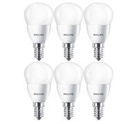 Philips Lot de 6 ampoules LED E14 à vis Edison Mini Globe 5,5 W (40 W) - Blanc chaud - Blanc chaud - Blanc chaud - E14 - 5,5 W - 230 V