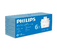 Philips Cartouches filtrantes Micro X-clean – filtre PFAS – compatible BRITA Maxtra+ – Lot de 6