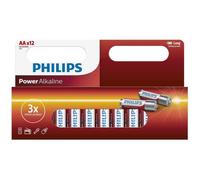 PHILIPS LR6P12W/10 PILES JETABLES LR6 POUR USAGE DOMESTIQUE STYLO AA 12 PZ