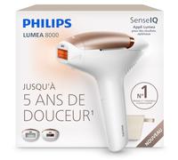 Philips Lumea 8000 Épilateur à lumière pulsée - alternative longue durée au laser en institut, utilisation facile à la maison, sécurité de qualité médicale, 2 accessoires corps et visage, BRI935/00