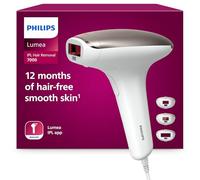 Philips Lumea série 7000, Épilateur à lumière pulsée, alternative à l'épilation laser, 3 embouts pour le corps, le visage et le maillot, modèle SC1999/00