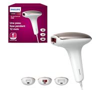 Philips Lumea série 7000, Épilateur à lumière pulsée, alternative à l'épilation laser, 3 embouts pour le corps, le visage et le maillot, modèle SC1999/00