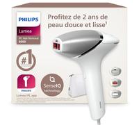 Philips Lumea série 8000 - épilateur à lumière pulsée, alternative à l'épilation laser, technologie SenseIQ, 3 embouts pour le corps, le visage et les zones de précision, BRI946/00