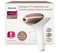 Philips Lumea série 9000, Épilateur à lumière pulsée, alternative à l'épilation laser, technologie SenseIQ, 3 accessoires pour corps, visage et zones de précision, usage avec ou sans fil, BRI955/00