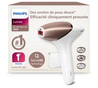 Philips Lumea série 9000, Épilateur à lumière pulsée, alternative à l'épilation laser, technologie SenseIQ, 3 accessoires pour corps, visage et zones de précision, usage avec ou sans fil, BRI955/00