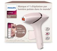 Philips Lumea série 9900 - épilateur à lumière pulsée, alternative à l'épilation laser, SenseIQ et SkinAI, 3 embouts pour le corps, le visage et les zones de précision, avec ou sans fil, BRI953/02