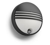 Philips luminaire extérieur LED applique murale noire avec détection Yarrow lumière blanc chaud