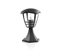 Philips Luminaire Exterieur LED, Borne Exterieur jardin, Noir, Résiste à l'eau IP44, Philips Creek pour éclairage de votre maison, jardin et terrasse (nécessite une ampoule E27 60 Watts, non fournie)