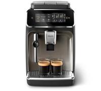 PHILIPS machine à café grain 3300, 5 boissons, mousseur à lait, Noir | Expresso broyeur avec écran tactile coloré, SilentBrew 40% plus silencieux, Broyeur 100% céramique, App HomeID (EP3326/90)