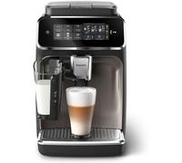 PHILIPS machine à café grain 3300, 6 boissons, LatteGo, Noir Chrome | Expresso broyeur avec écran tactile coloré, SilentBrew 40% plus silencieux, Broyeur 100% céramique, App HomeID (EP3347/90)