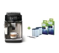Philips Série 2300 SilentBrew Noir / Chrome EP2336/10 Machine expresso broyeur, 4 boissons carafe LatteGo
