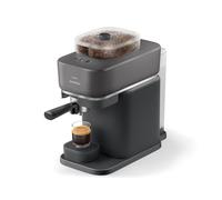 Philips Baristina Espresso Machine - Automatically grinds, tamps&brews, Easy bean switching,16 Bar pressure pump, Compact design, Easy clean, Espresso&Lungo - Black with Black Portafilter (BAR320/60)