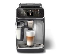 Philips Machine à Expresso LatteGo Automatique Series 5500, Technologie SilentBrew, Quick Start, Café Aromatique de Grains Fraîchement Moulus, 20 Boissons Chaudes et Glacées, Noir