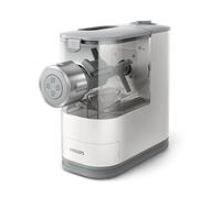 Philips Machine à Pâtes - Entièrement Automatique, Pesée Automatique, 4 Disques de Mise en Forme, Blanc/Crépuscule (HR2345/19)