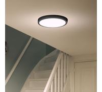 Philips Plafonnier LED SLIM SURFACE, rond, 12W, Noir