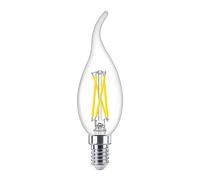 PHILIPS MASTER LED E14 Bent-tip Bougie Filament Claire 2.5W 340lm - 922-927 Dim To Warm | Meilleur Rendu Des Couleurs - Dimmable - Équivalent 25W