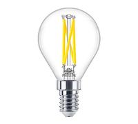 Philips Master LED E14 sphérique filament clair 2,5 W 340 lm - 922-927 Dim aWarm | Meilleur rendu des couleurs - Intensité variable - Remplacement 25 W