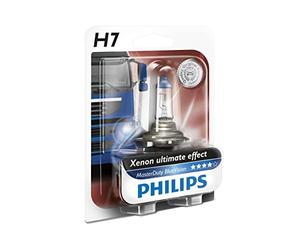 PHILIPS MASTERDUTY BLUEVISION - 13972MDBVB1- Pack de 1 ampoule halogène H7 Résistance extrême aux vibrations et Effet Xénon 4000K