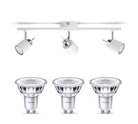 Philips Meranti Spot en saillie (Blanc) - 3 lumières - Non dimmable | Spot de plafond - GU10 - Blanc chaud