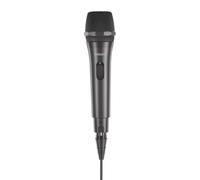 Philips Micro Filaire DLM2103 - Micro Karaoke avec Directivité Cardioïde - avec Câble Détachable 3 m - Microphone avec Interrupteur Marche/Arrêt - Noir