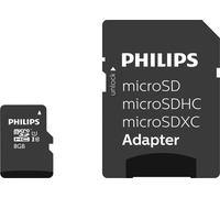 Philips Micro-SDHC-Card 8GB Class 10, UHS-I U1, avec adaptateur