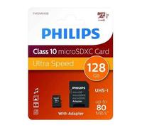 Philips Micro SDXC Card 128GB Class 10 in dapter