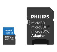 Philips MicroSDXC Card 128GB Class 10 UHS-I U3 incl. adaptateur